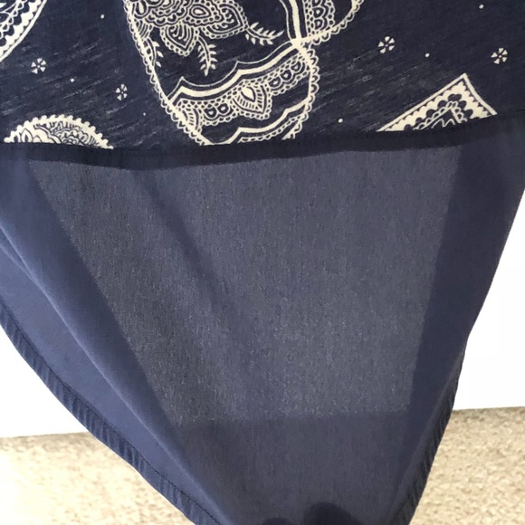 Mason Jules Hearts Top with Sheer Back Large - Picture 3 of 6